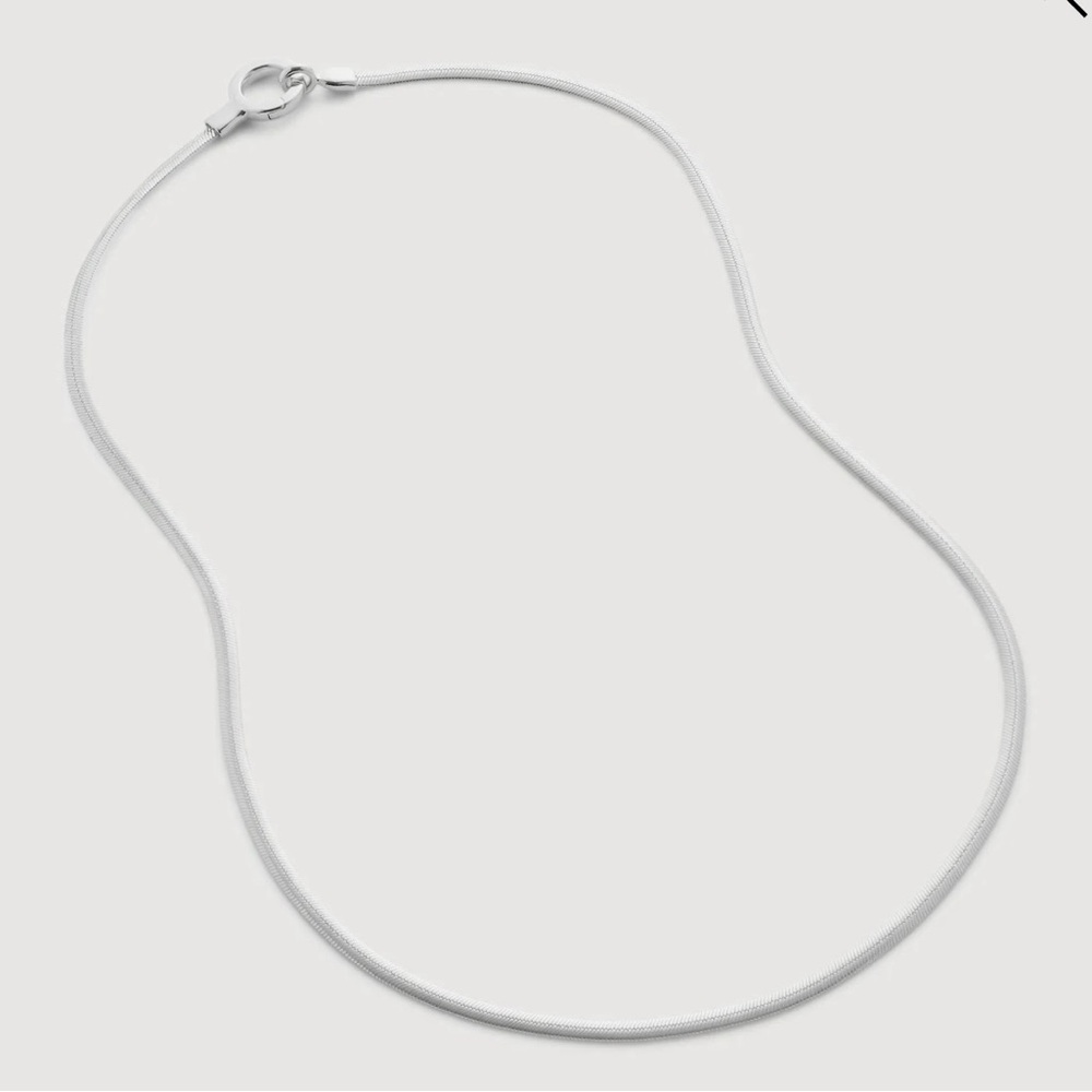 NWOT Monica Vinader Snake Chain Necklace 18'